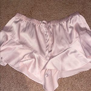 Victoria secret Silk ruffle sleep shorts